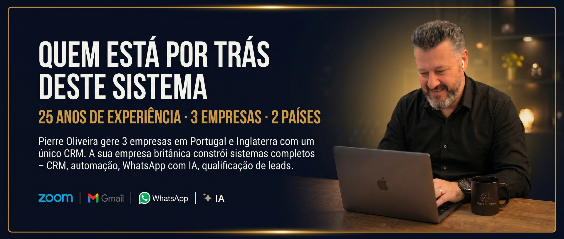 Pierre Oliveira — 25 anos de experiência · 3 empresas · 2 países