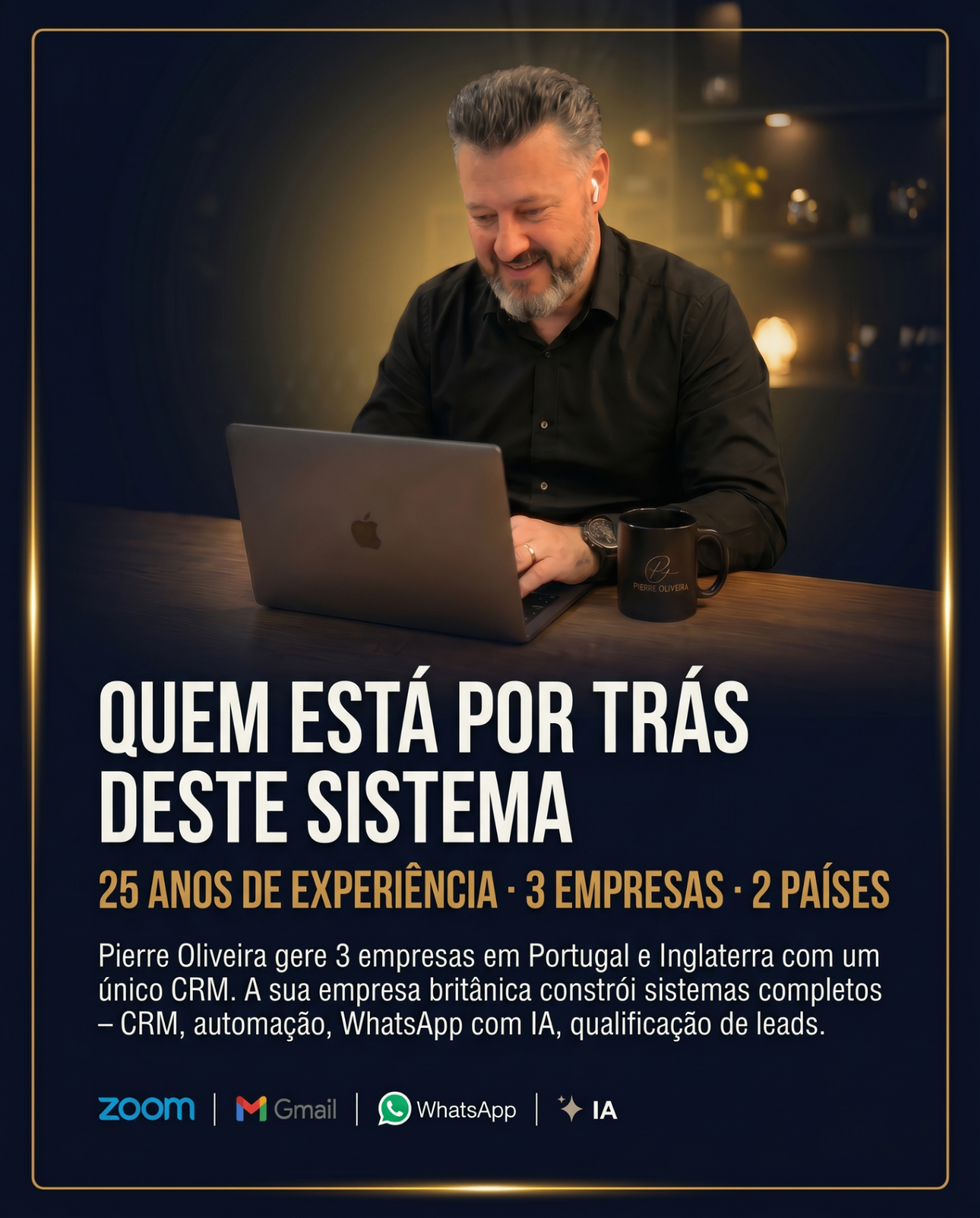 Pierre Oliveira — 25 anos de experiência · 3 empresas · 2 países